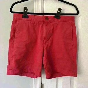 Men’s JCrew Size 30 7” Inseam Shorts Red/Dark Salmon